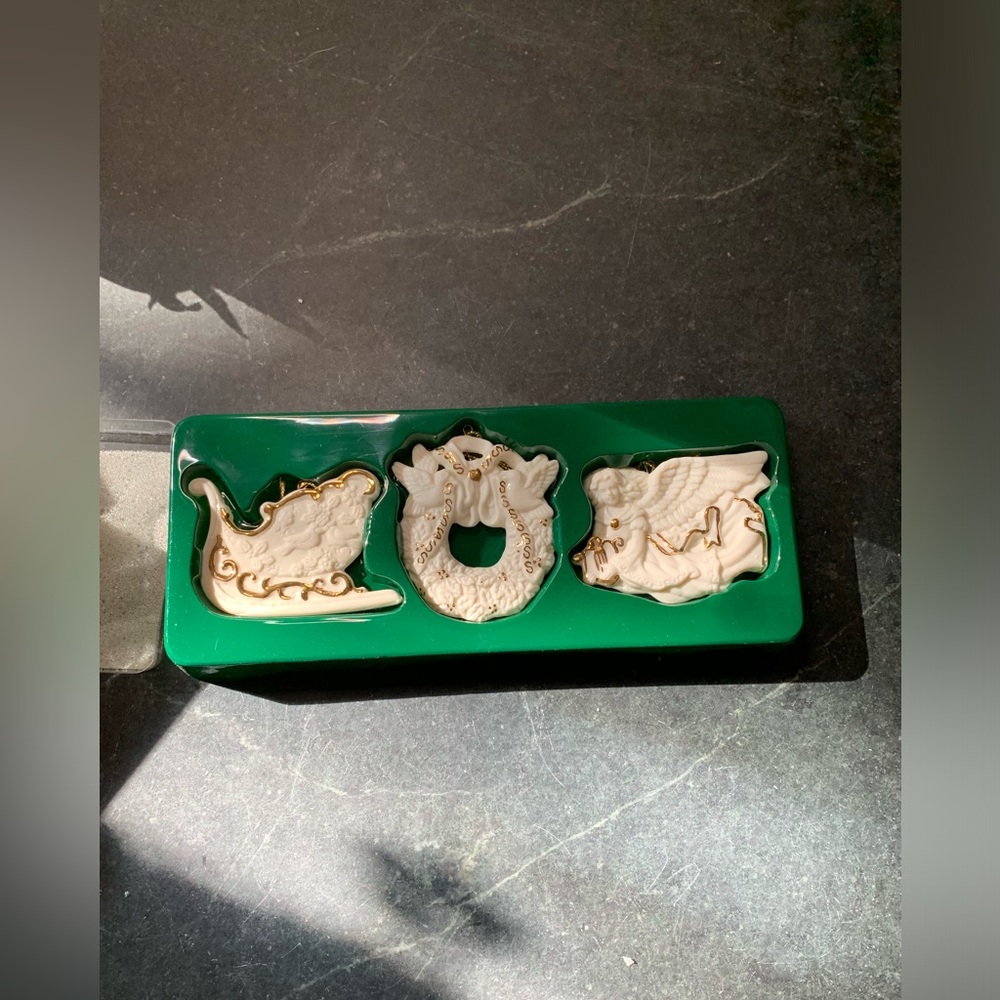 AVON | Set of 3 | Vintage Bisque Ornaments